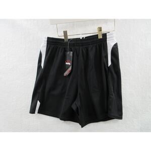 NWT Xara Continental Youth Large Polyester Black Soccer Shorts